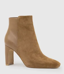 Zara85 Half And Half Ankle Boot In Tan