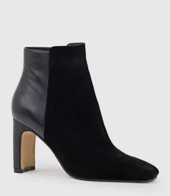Zara85 Half And Half Ankle Boot In Black