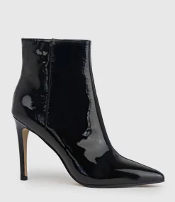 Zelia100 Stiletto Ankle Boot In Black Patent