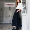 Ziria55 Pointed Boot With Gusset In Black Patent