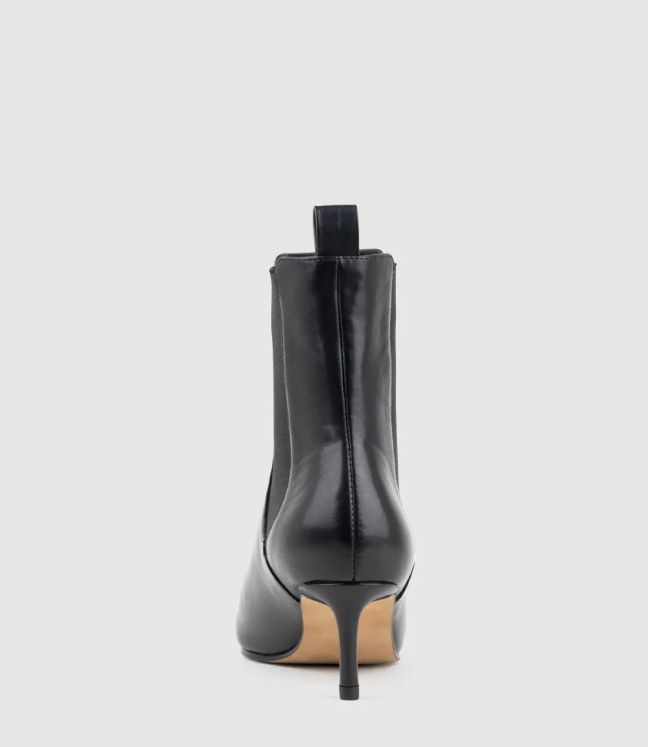 Ziria55 Pointed Boot With Gusset In Black Calf