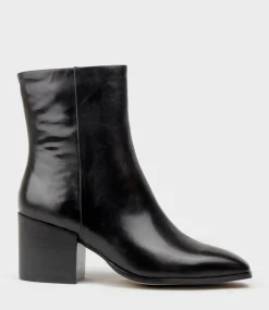 Ziya75 Block Heel Ankle Boot In Black