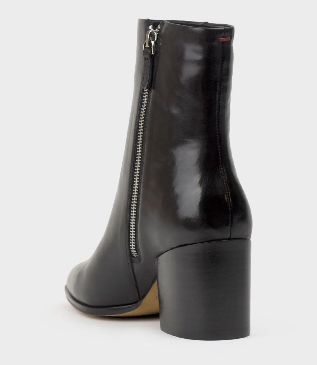 Ziya75 Block Heel Ankle Boot In Black
