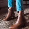 Zomo60 Block Heel Ankle Boot In Tan Baby Calf