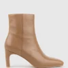 Zuno70 Square Toe Ankle Boot In Tan Calf