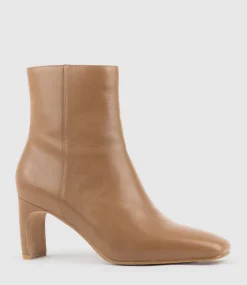 Zuno70 Square Toe Ankle Boot In Tan Calf