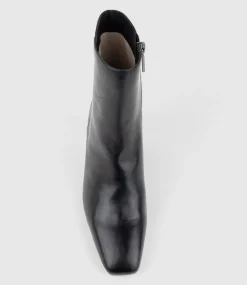 Zuno70 Square Toe Ankle Boot In Black Calf